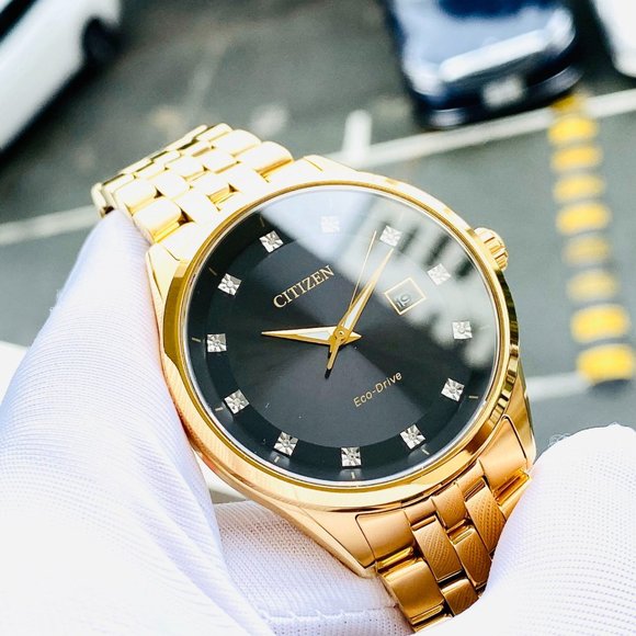 🔥Citizen Men's Diamond 41mm Golden Watch - Picture 2 of 4